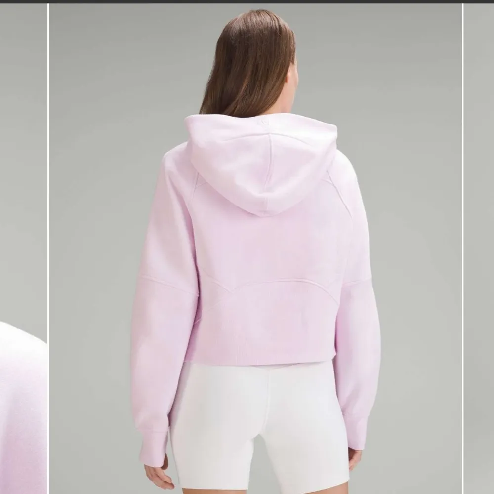 Scuba Oversized Half-Zip Hoodie Meadowsweet Pink - Image 4