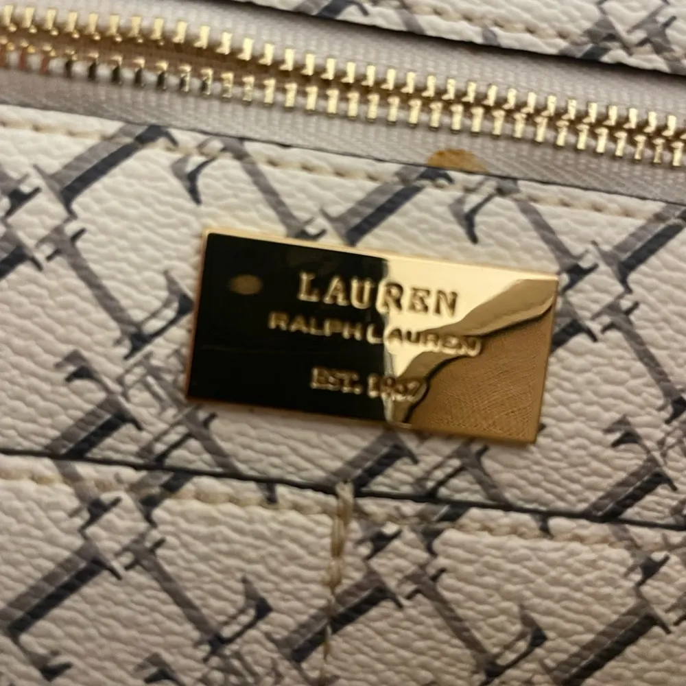 Ralph Lauren Collins Tote Bag Leather Ivory White - Image 2