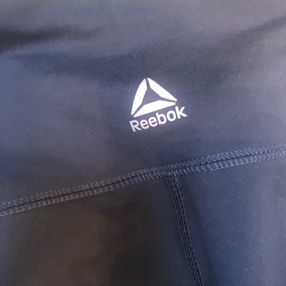 REEBOK TEAL MESH CROPPED ACTIVE LEGGINGS - Image 7