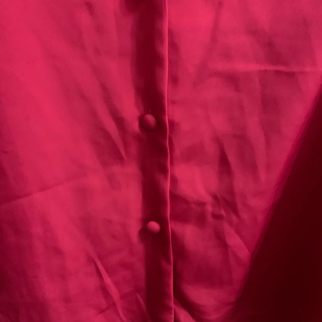 Yves St. Clair Vibrant Pink Blouse Red Size 18 - Image 6