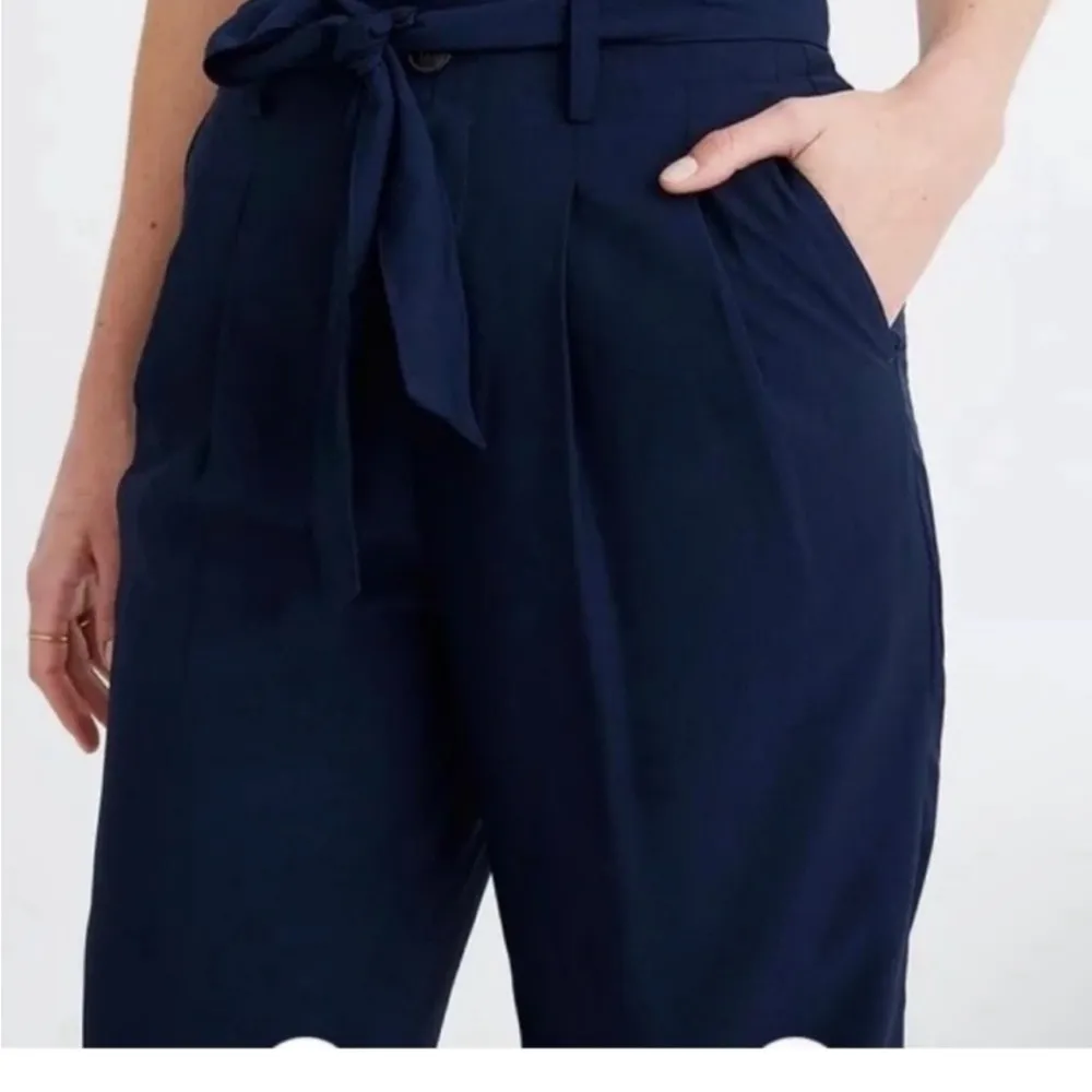 NWOT Frenchy Paperbag Waist Belted Suit Pants Sz 00 High Rise - Image 3