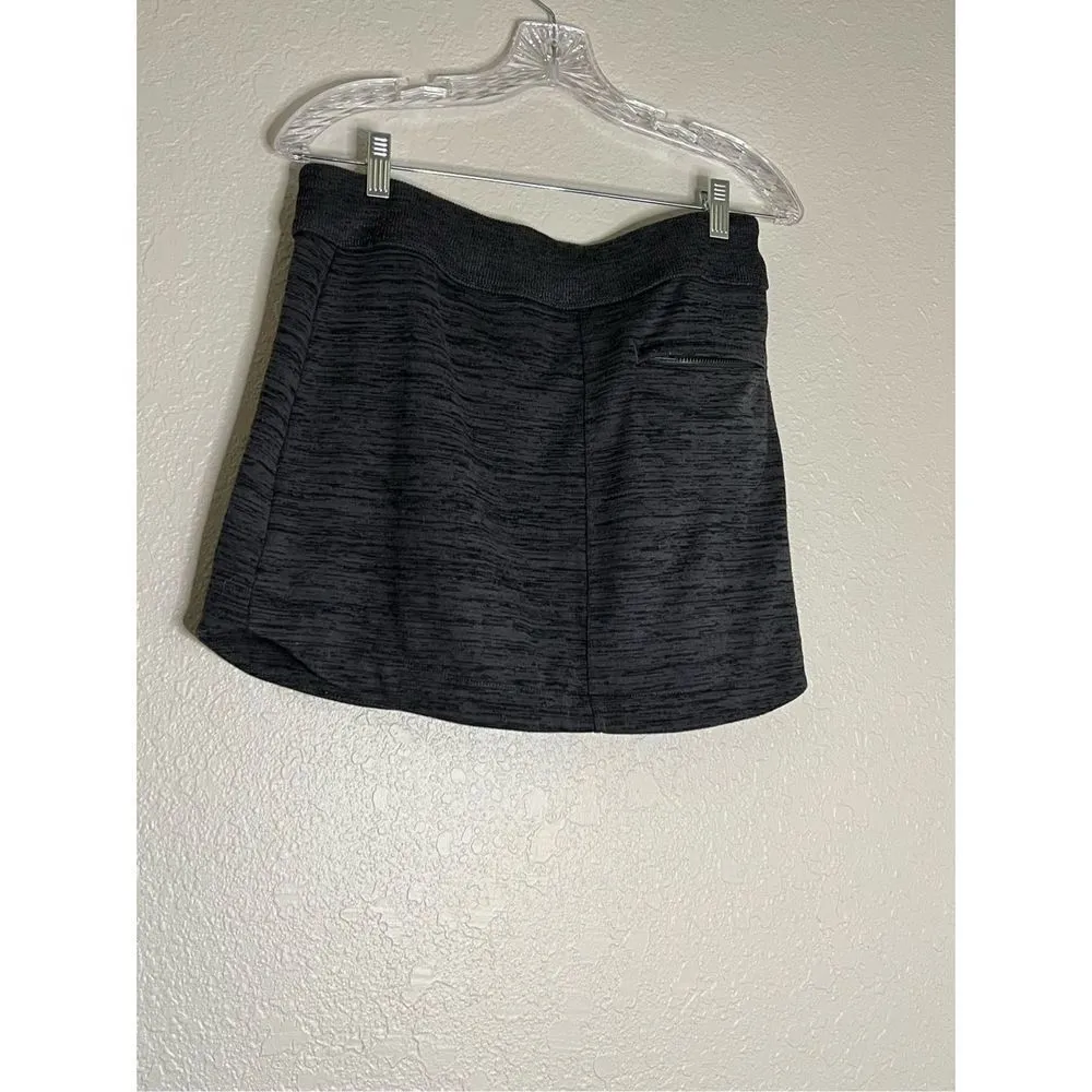 ATHLETA | Marled Gray Downplay Drawstring Tennis Skirt Sz. S - Image 3