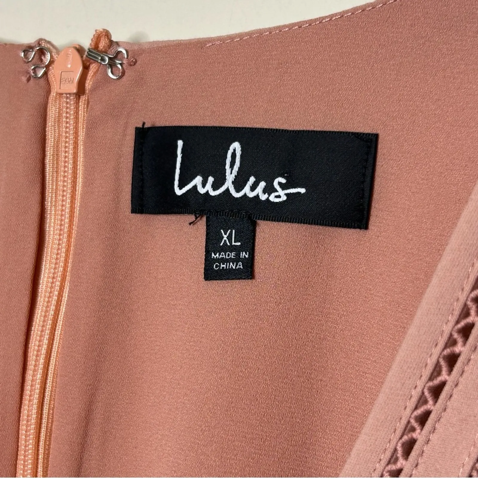 Lulu's One in a Million Chick Mauve Pink Short Sleeve Jumpsuit Womens Size XL - Image 5