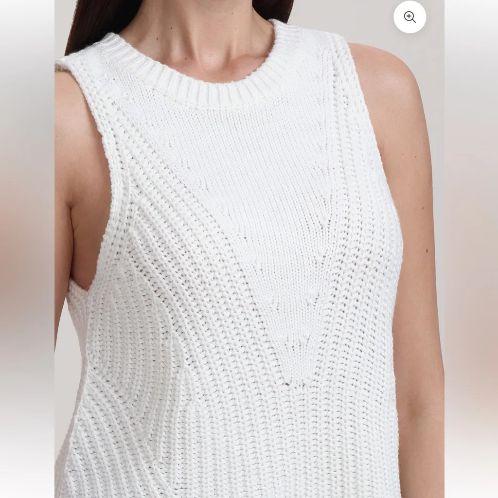 525 America BILLIE: THICK THIN VEST in Bleach White Size XL Retail $89 - Image 5