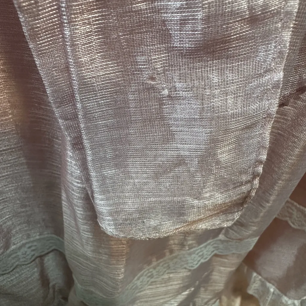 Gunne Sax Vintage 80's Bo Peep Pink Satin Southern Belle Prom Dress Size 11‎ - Image 14