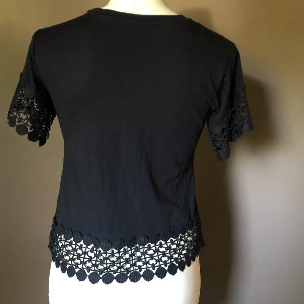 TopShop Blouse W/ Lacy Design - Image 3