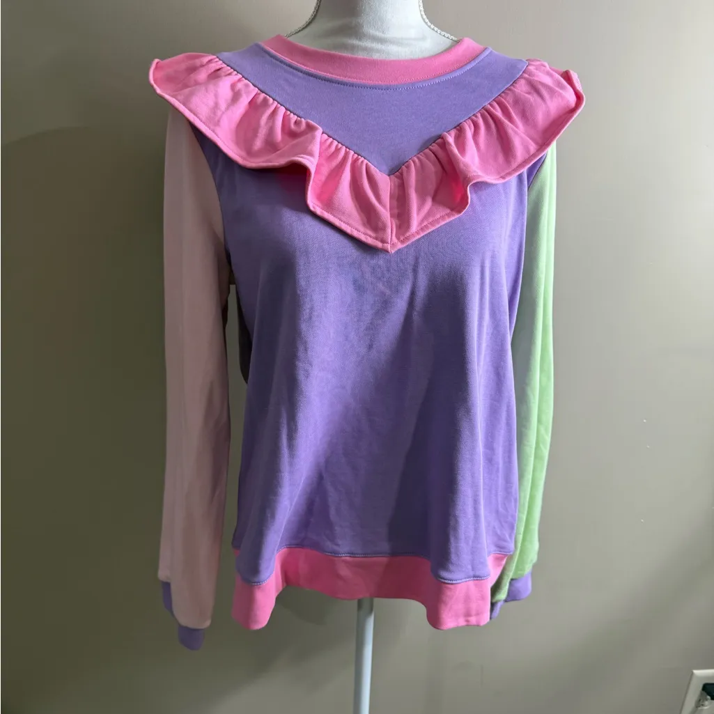 Karlie Colorful Ruffled Women's Top large - Image 2