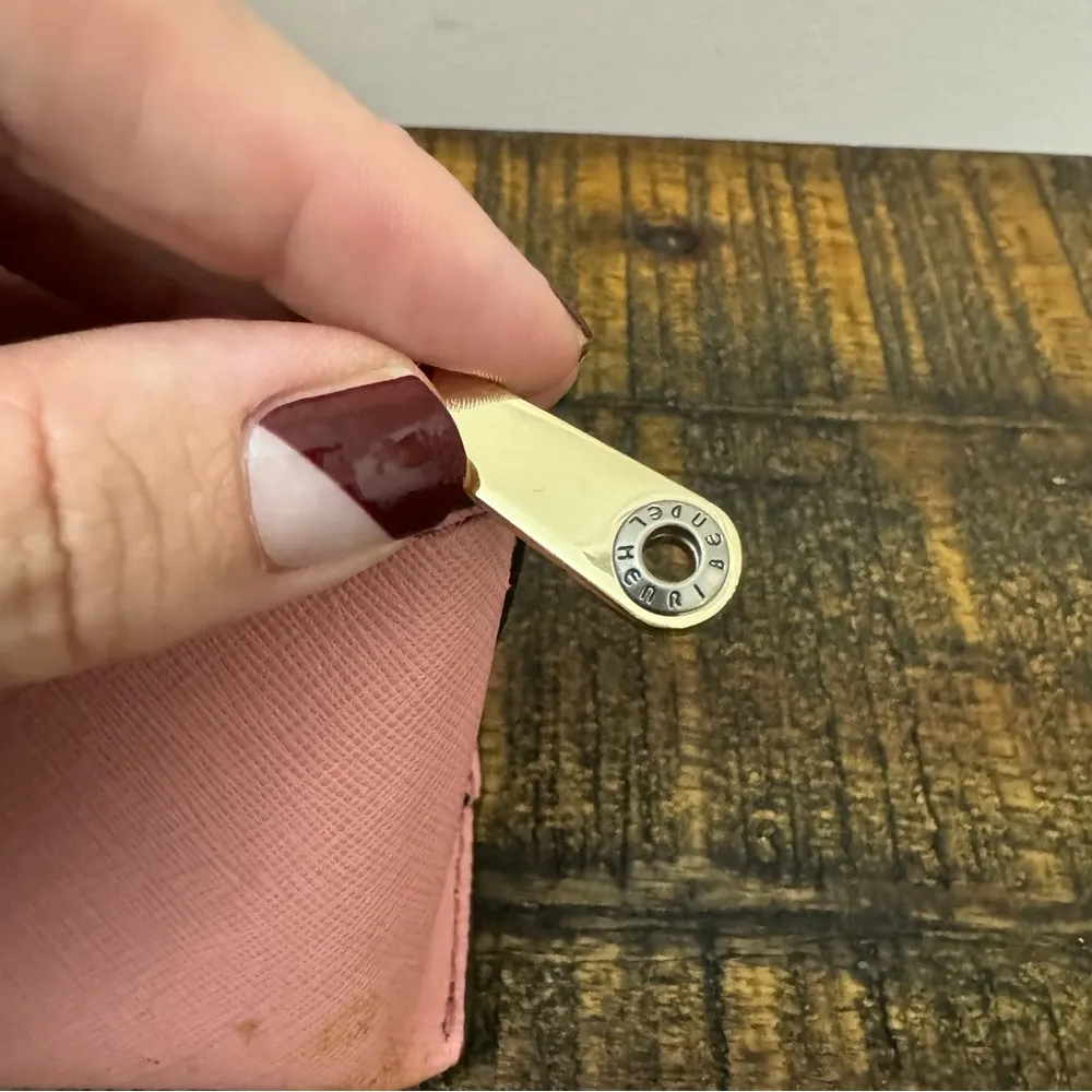 Henri Bendel West 57th Cosmetic Case Set blush pink saffiano leather - Image 3