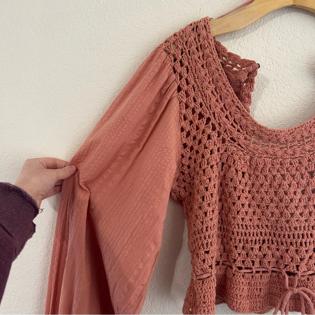 Free People // Megan Crochet Top - Image 4