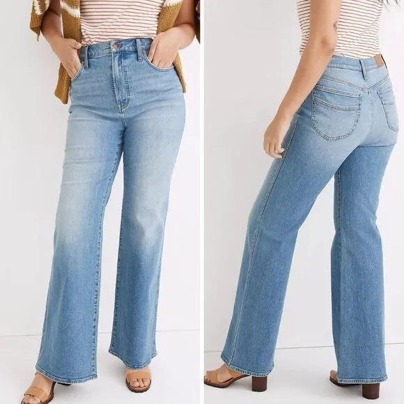 NEW Madewell High-Rise Flare Jeans in‎ Caine Wash, 29 - Image 2