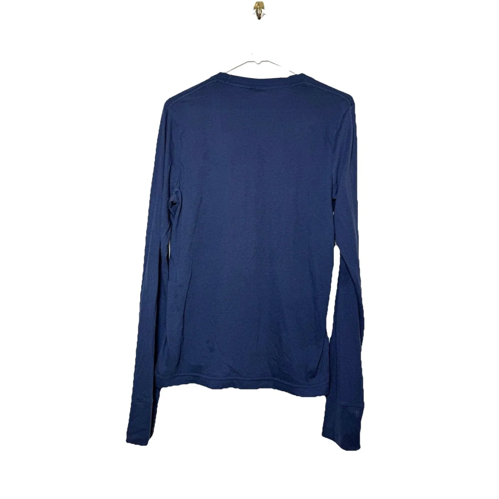 Hollister Newport Beach Graphic Long Sleeve T Shirt Women Small Navy Blue - Image 3