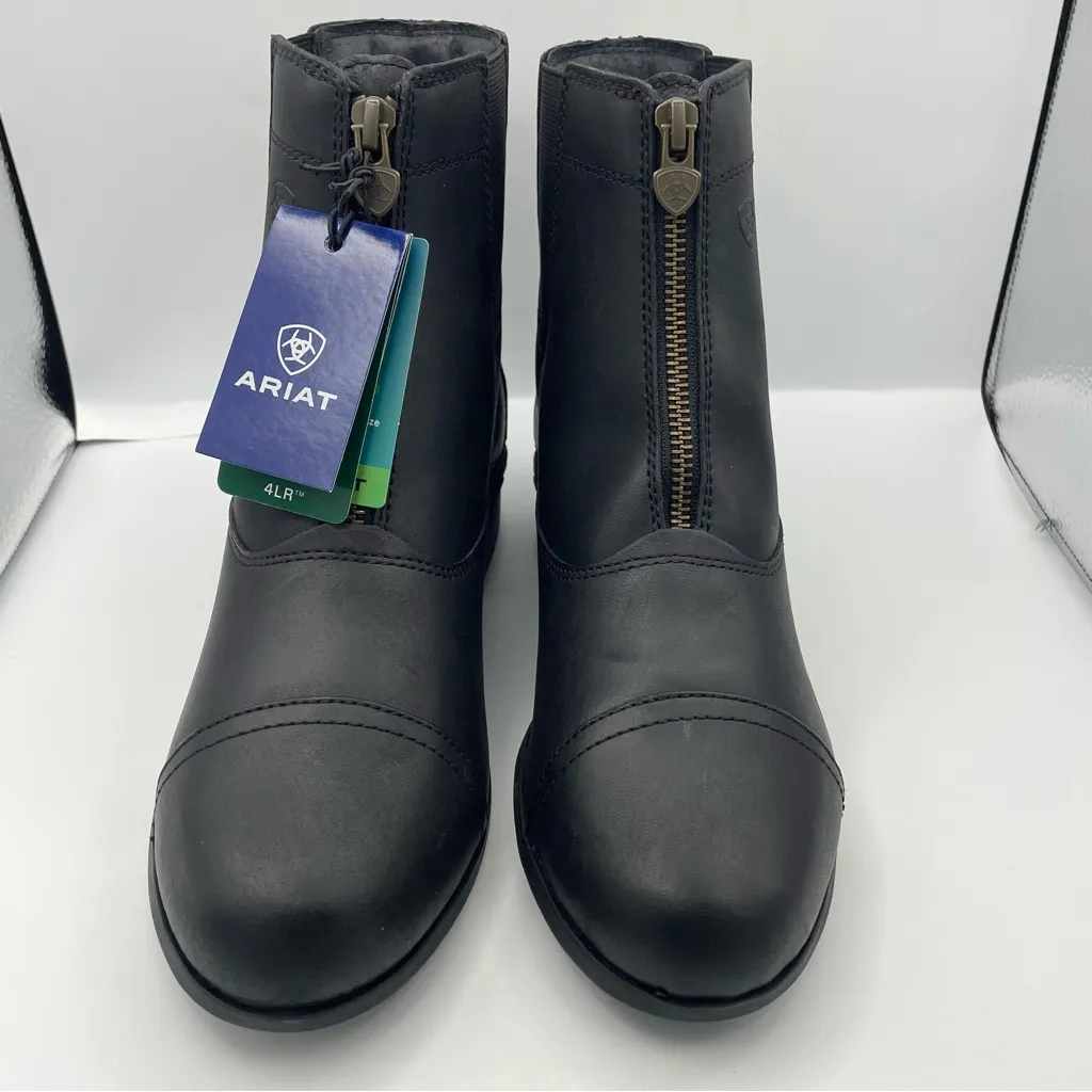 Ariat scout zip paddock black leather comfortable riding boots - Image 2