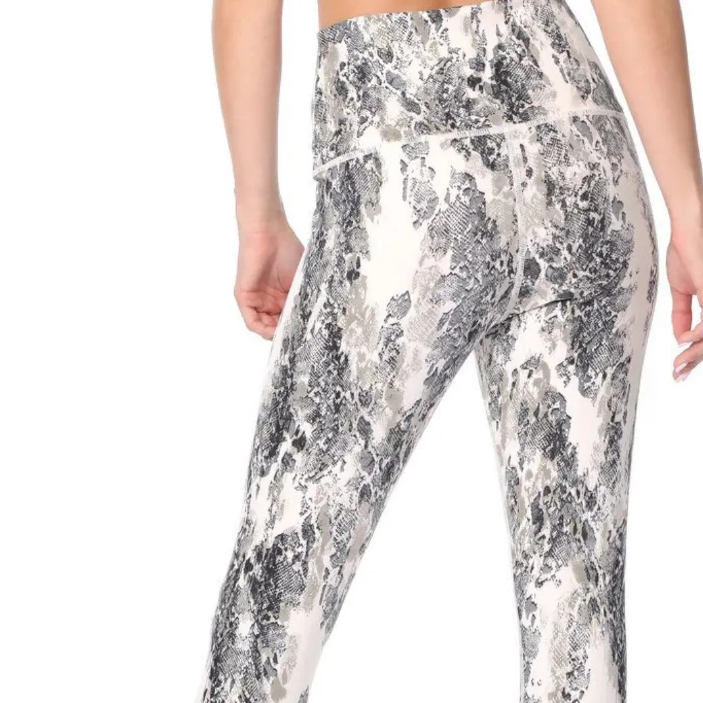 EVOLUTION AND CREATION FAUX SNAKESKIN HIGH WAISTED LEGGING - Image 3