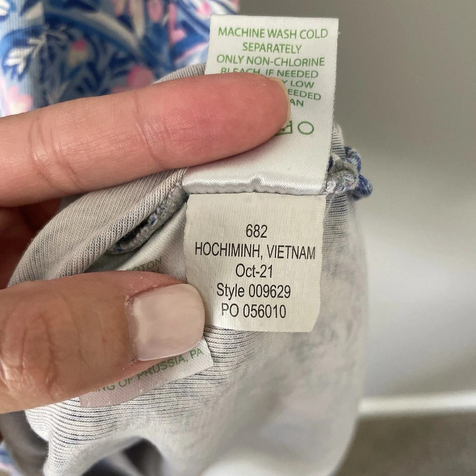 Lilly Pulitzer Size S Reema 3/4 Sleeve Blue Printed Polo Dress Knee Length - Image 6