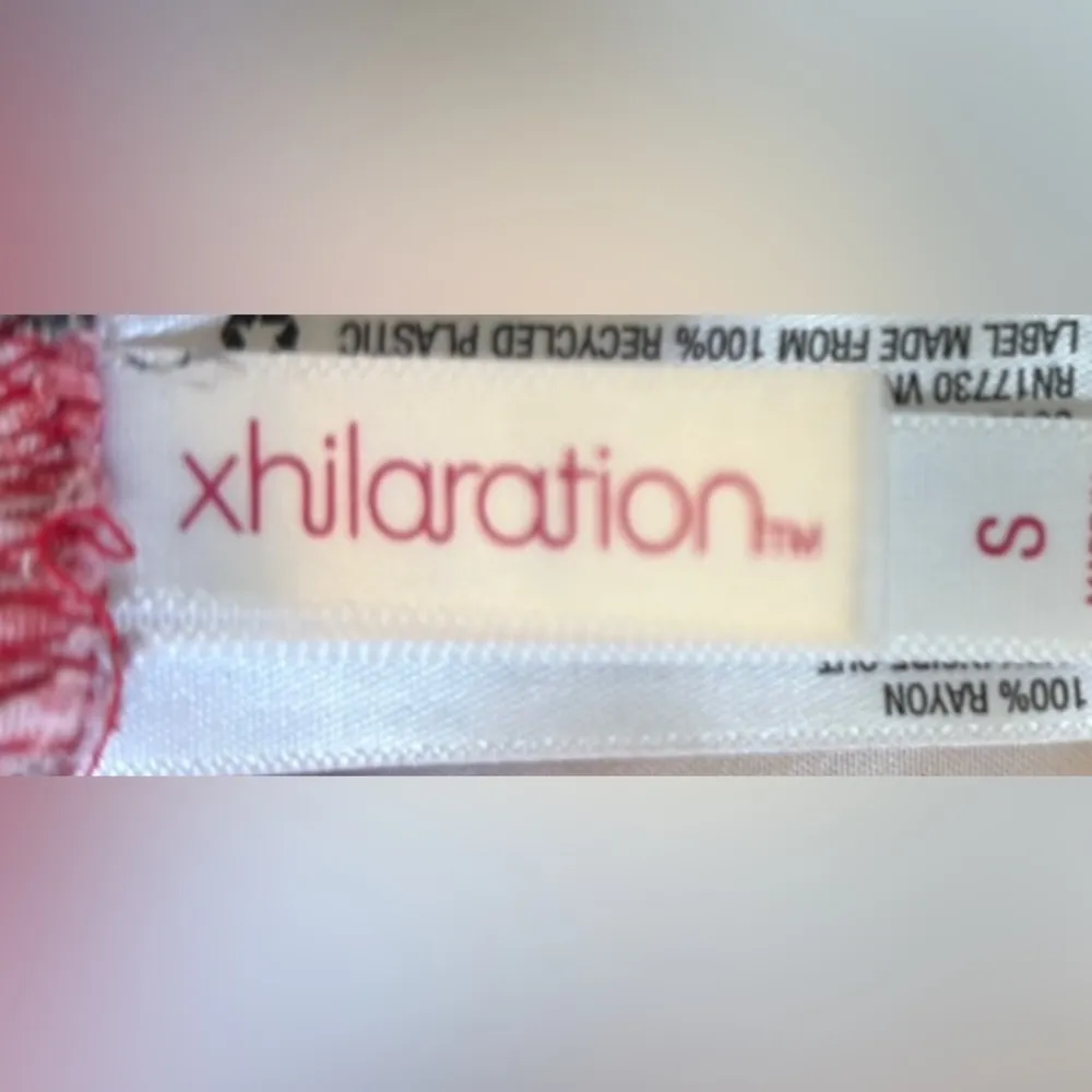 Xhilaration Red and Pink High Waist Shorts - Image 3