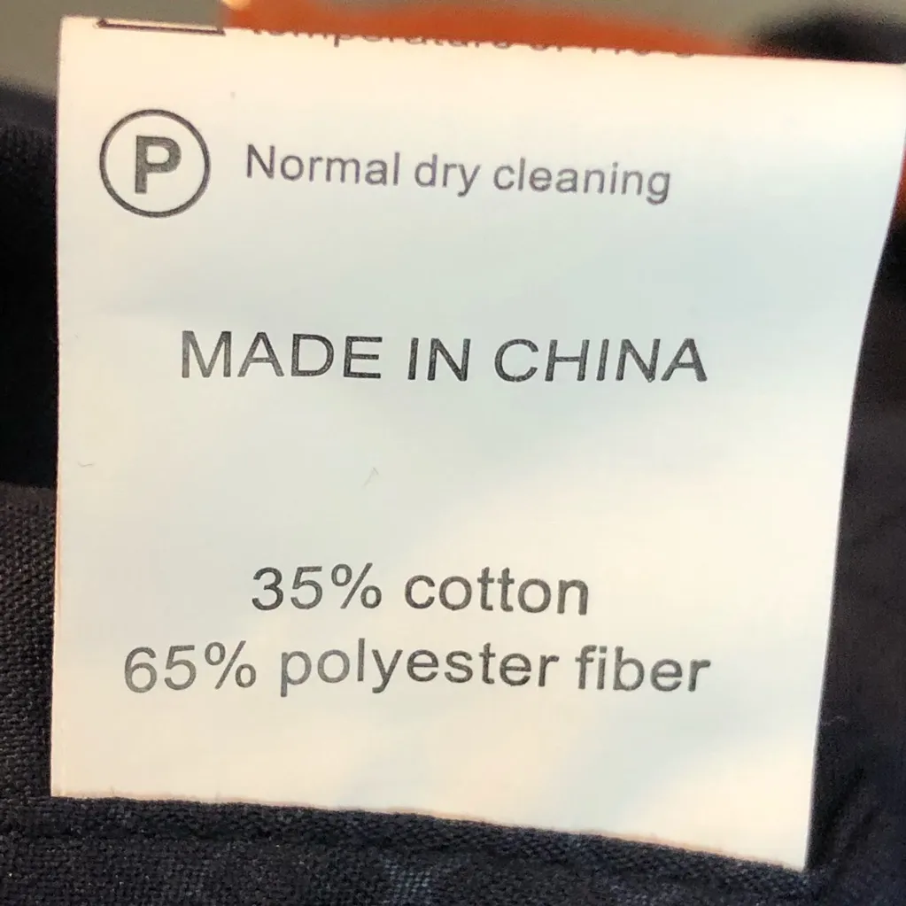 Long Sleeve Buttonup Navy Blue Blouse w/Collar Size undefined - Image 7