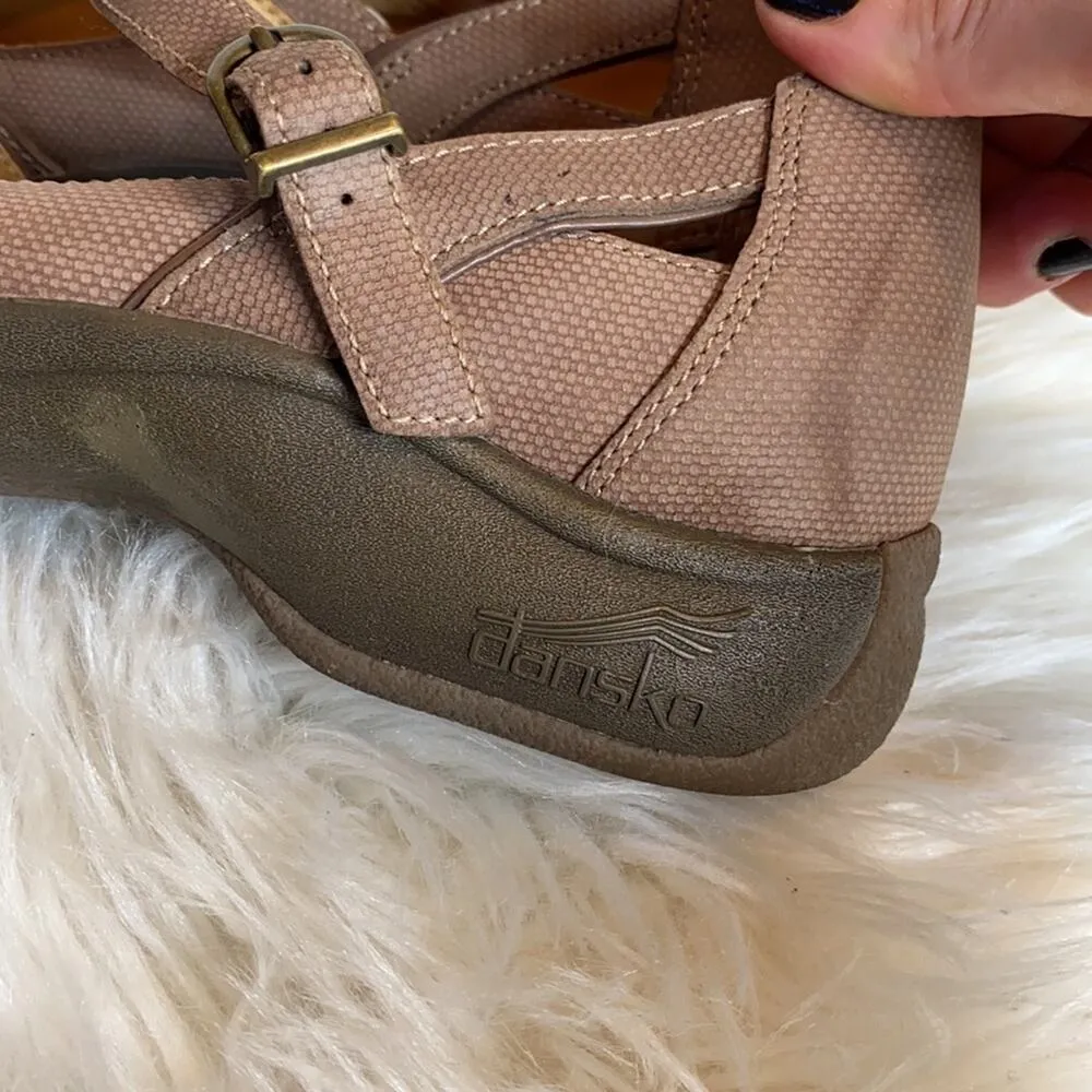 Dansko Latte Brown Kiera Mary Jane Leather Shoes 40 / 10 - Image 6