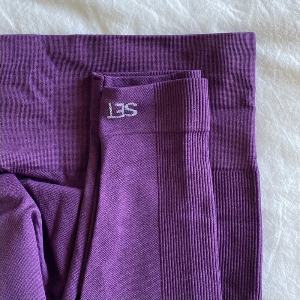SET Active Sculptflex Leggings. Fig. Size Medium Purple - Image 3