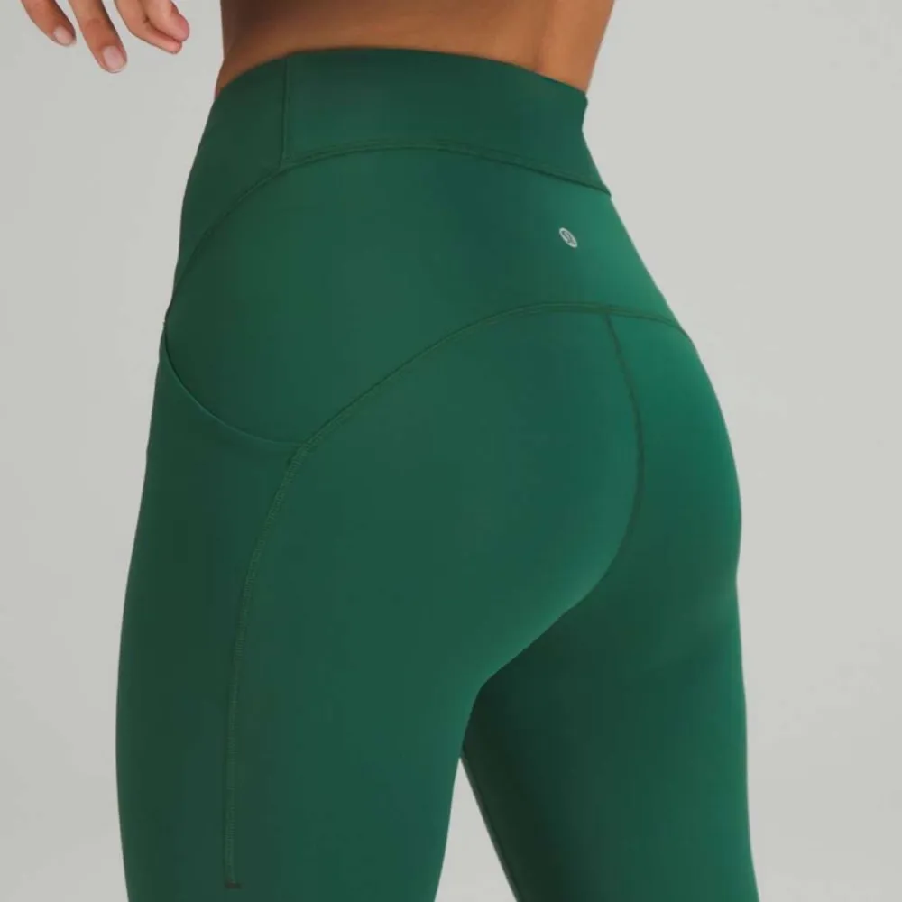 Lululemon Power Thru High Rise Tight Athletic Leggings Everglade Green 12 NWT - Image 3