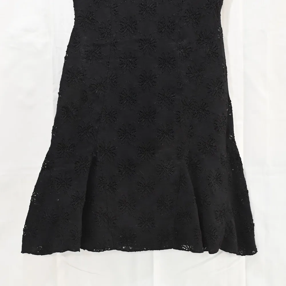 Daisy Lace Godet Dress Size XS Black - Image 7