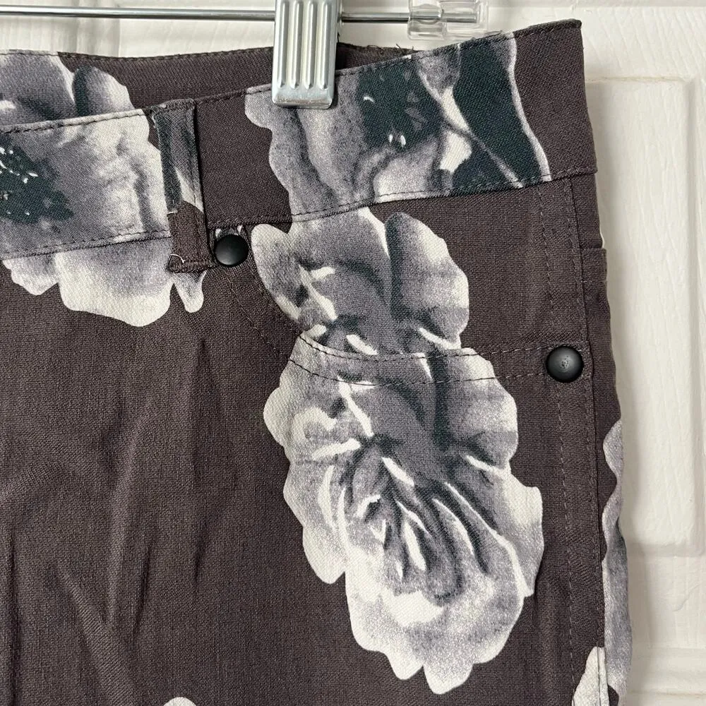 Jules & Leopold Casual Rose Print Skinny Pants - Size S - Image 2