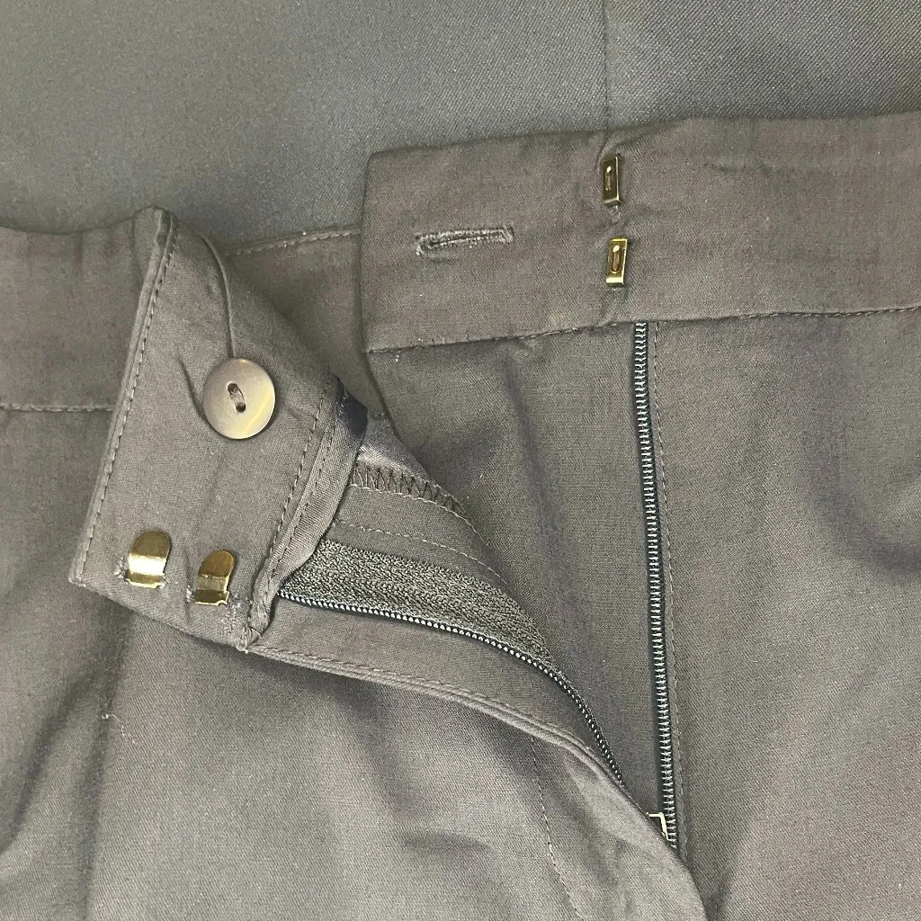 Talbots Collection Women’s Dress Pants Sz 14 Italian Fabric Button Detail Blue - Image 4