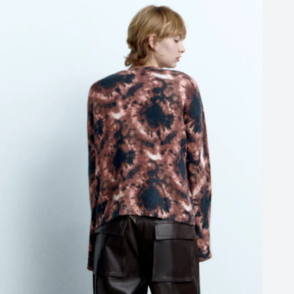 NWT ZARA WOOL BLEND Tye Die Soft Sweater Jumper Bloggers Fave - Image 2