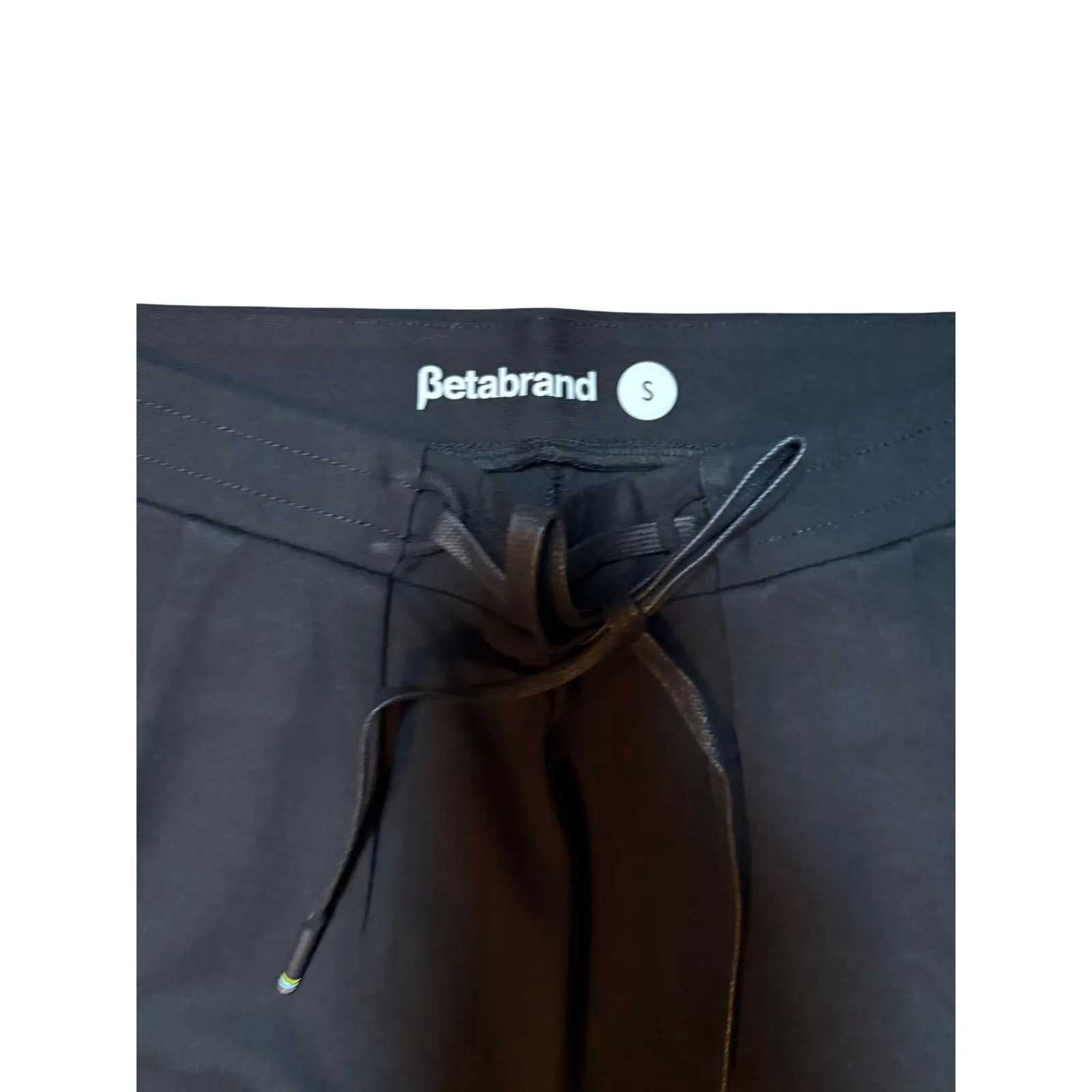 Betabrand  Power Down Pants Black Drawstring Career Casual Small S‎ - Image 4