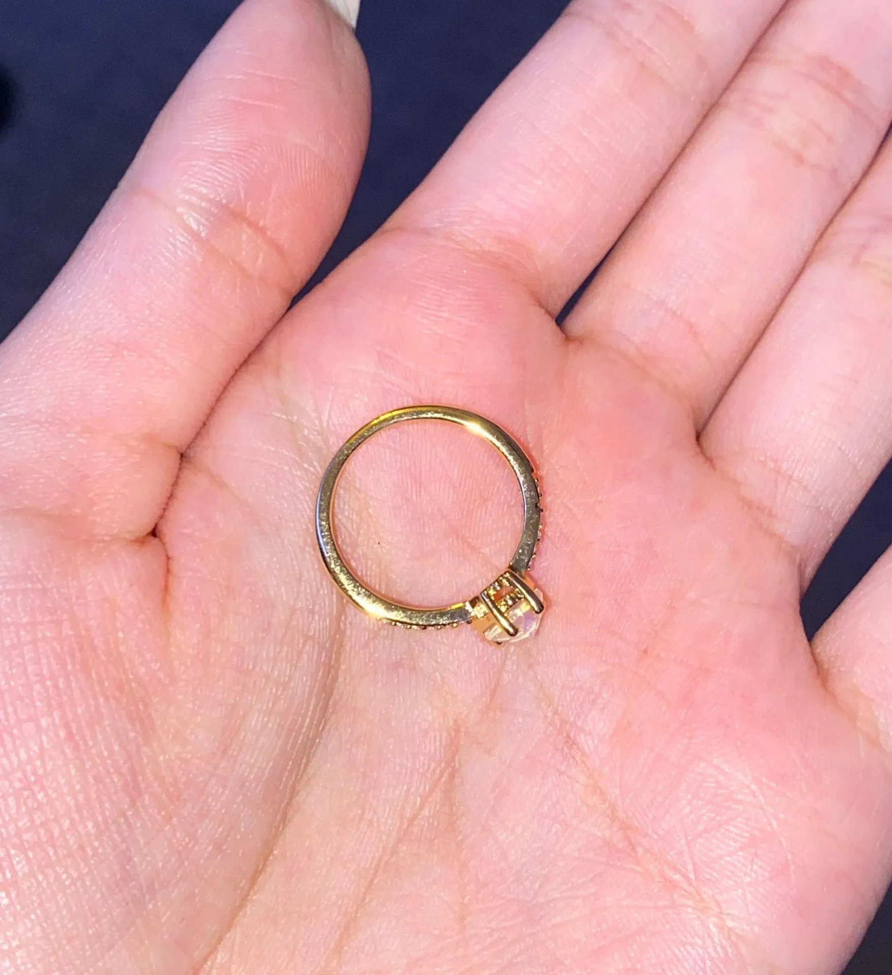 brand new gold stone ring - Image 3