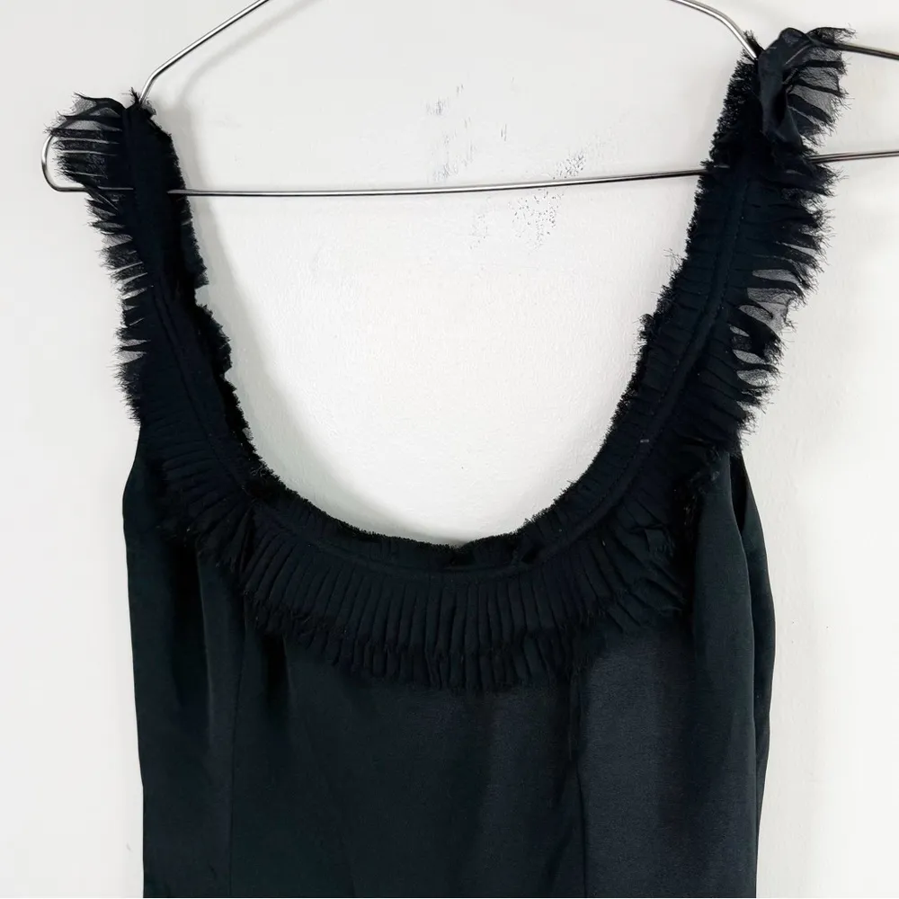 J.Crew Black Pleated Trim Sheath Dress - Image 4