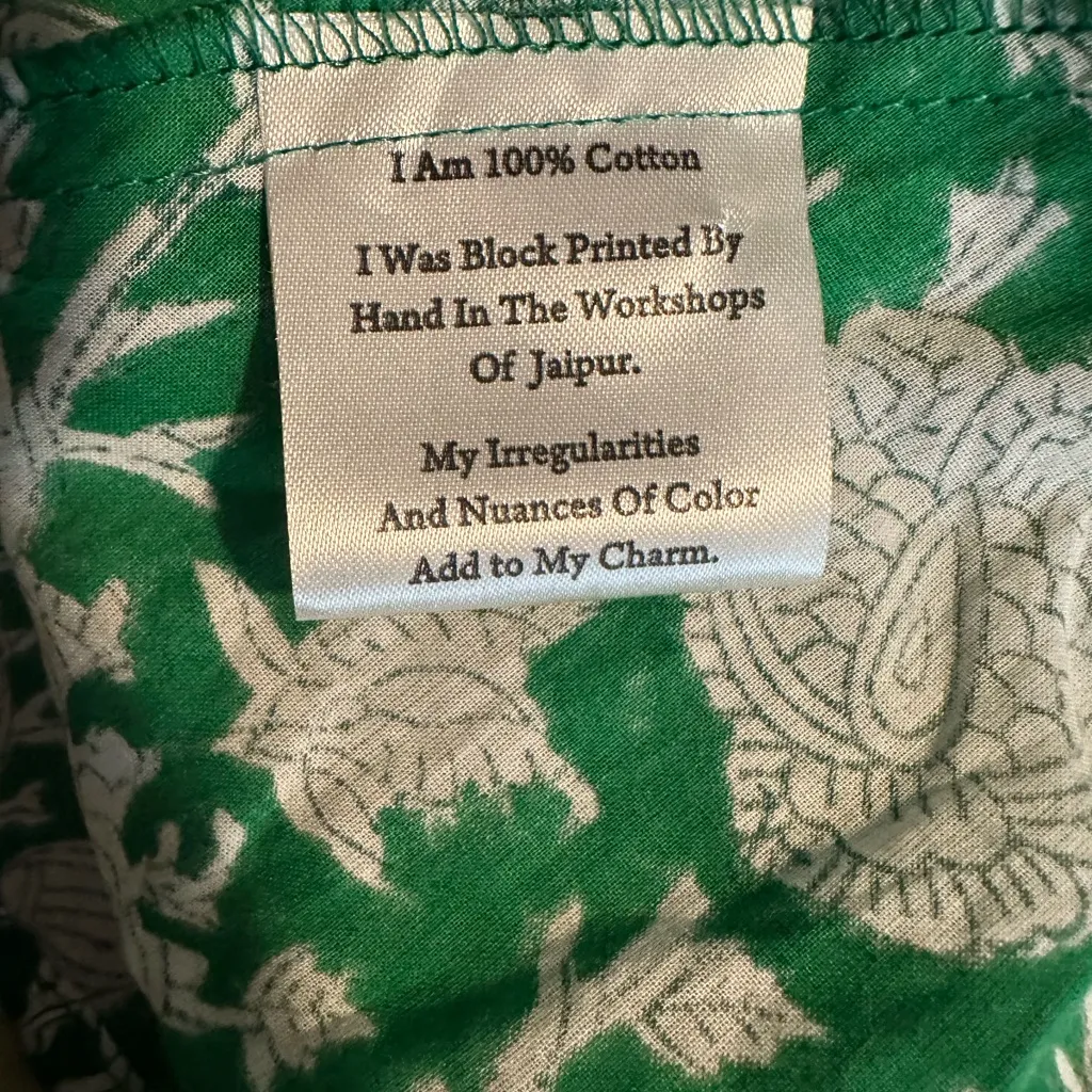 Mille Anais Belted Mini Dress Green Zinnia Size Medium NWOT - Image 8