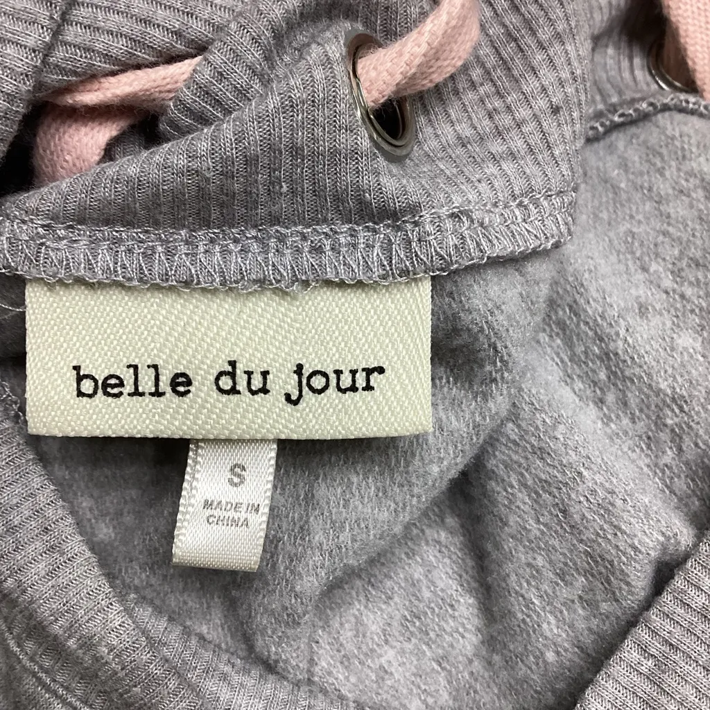 Belle Du Jour Gray and Pink Sweatshirt - Image 4