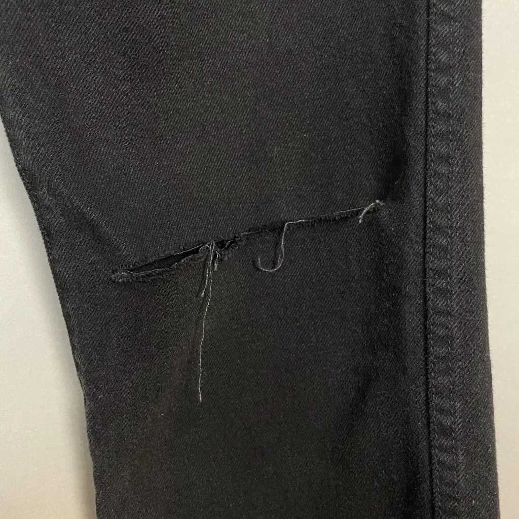 NWT Revice  Ex-Boyfriend Jeans Black Distressed High Rise Ripped Size 31 Women‎ - Image 10