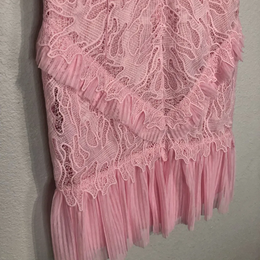 Bardot Francesca Dress in Pink Lady Size Medium - Image 5