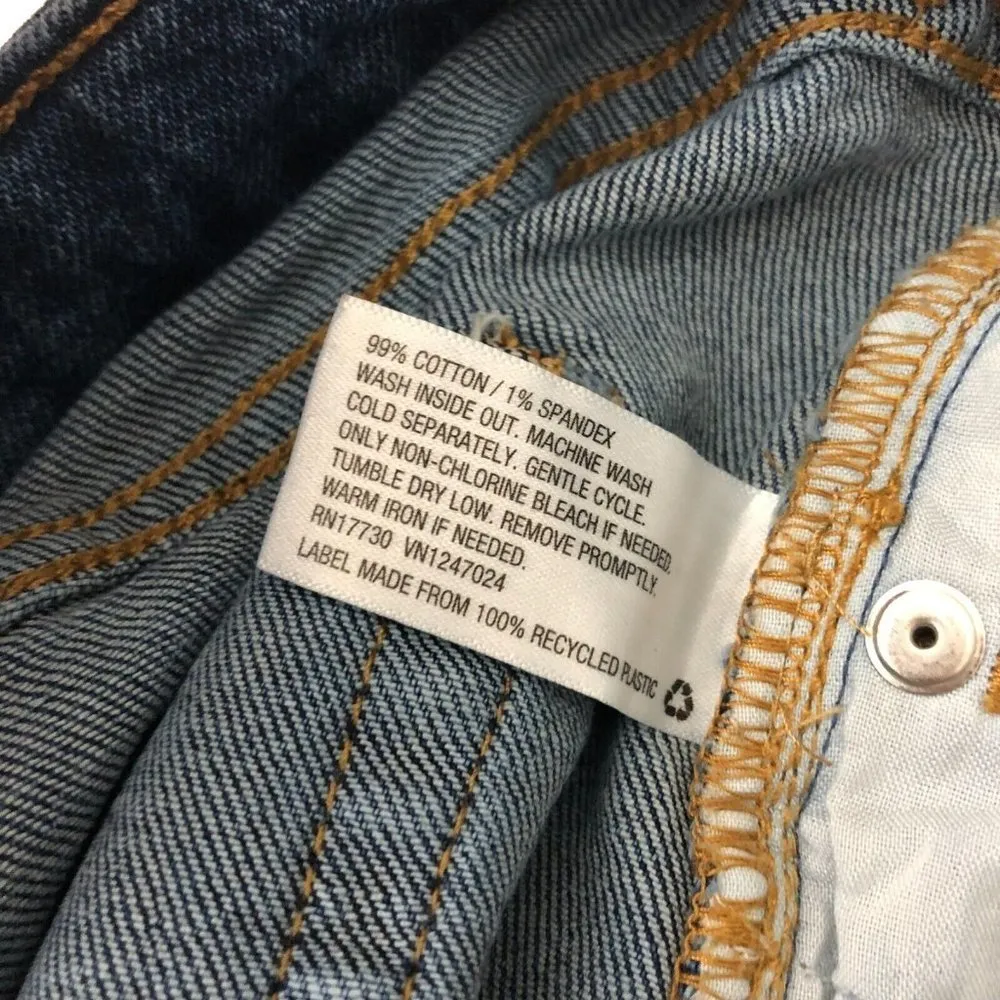 Wild Fable Womens Highest Rise Mom Shorts Denim Cut Off Distressed Stretch 4 - Image 4