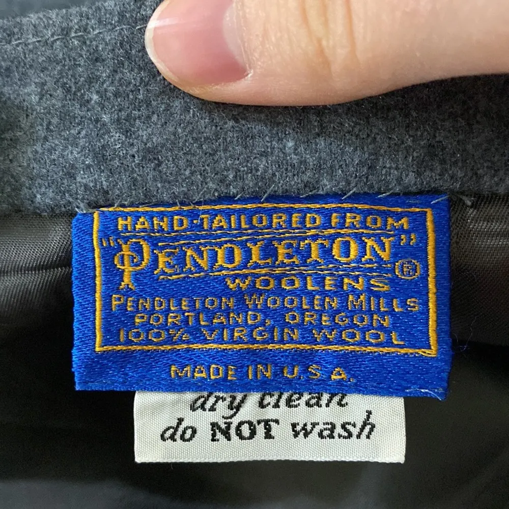 Pendleton wool hand tailored pencil skirt size 10 - Image 9