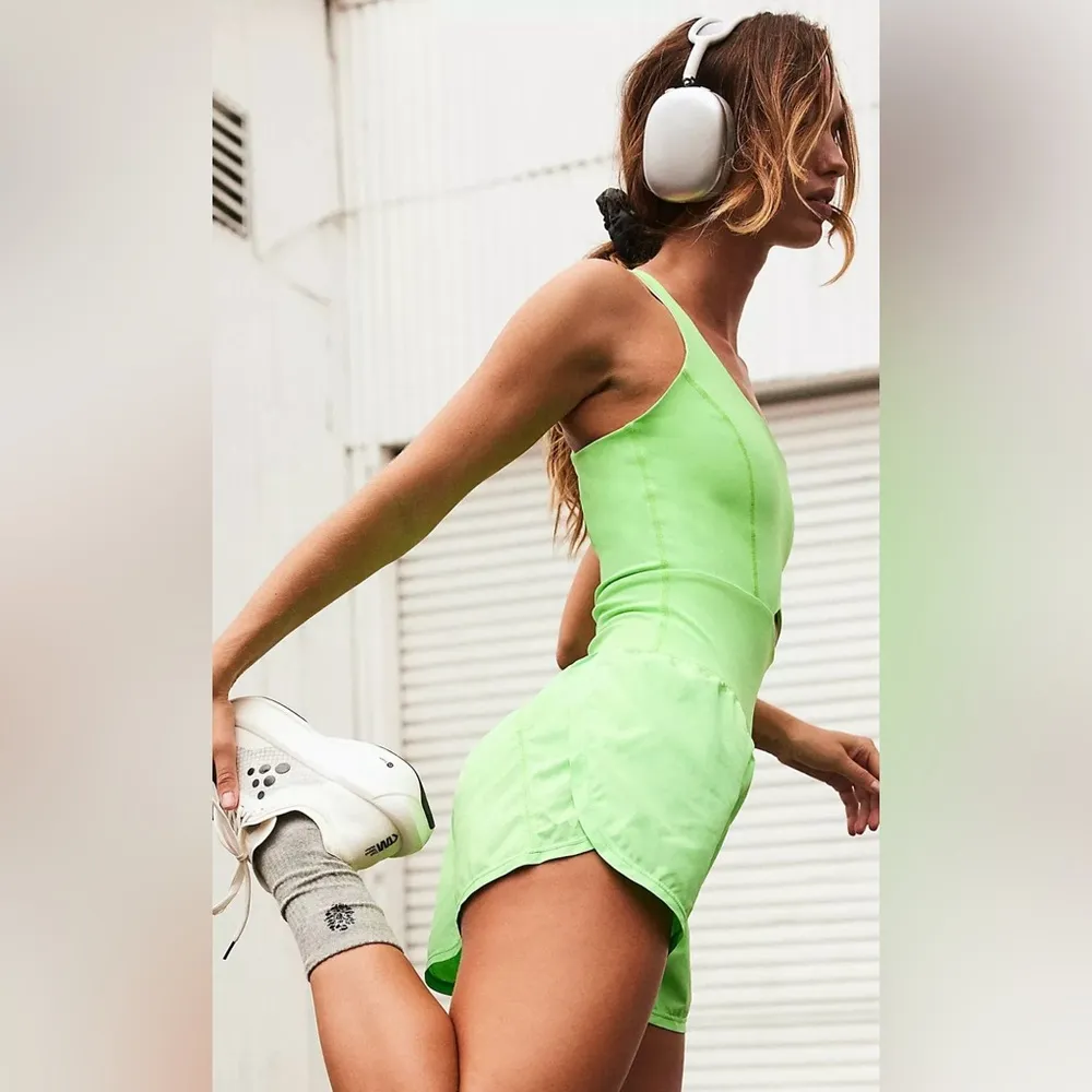 Free People Movement Righteous Runsie Size Small Green - Image 2