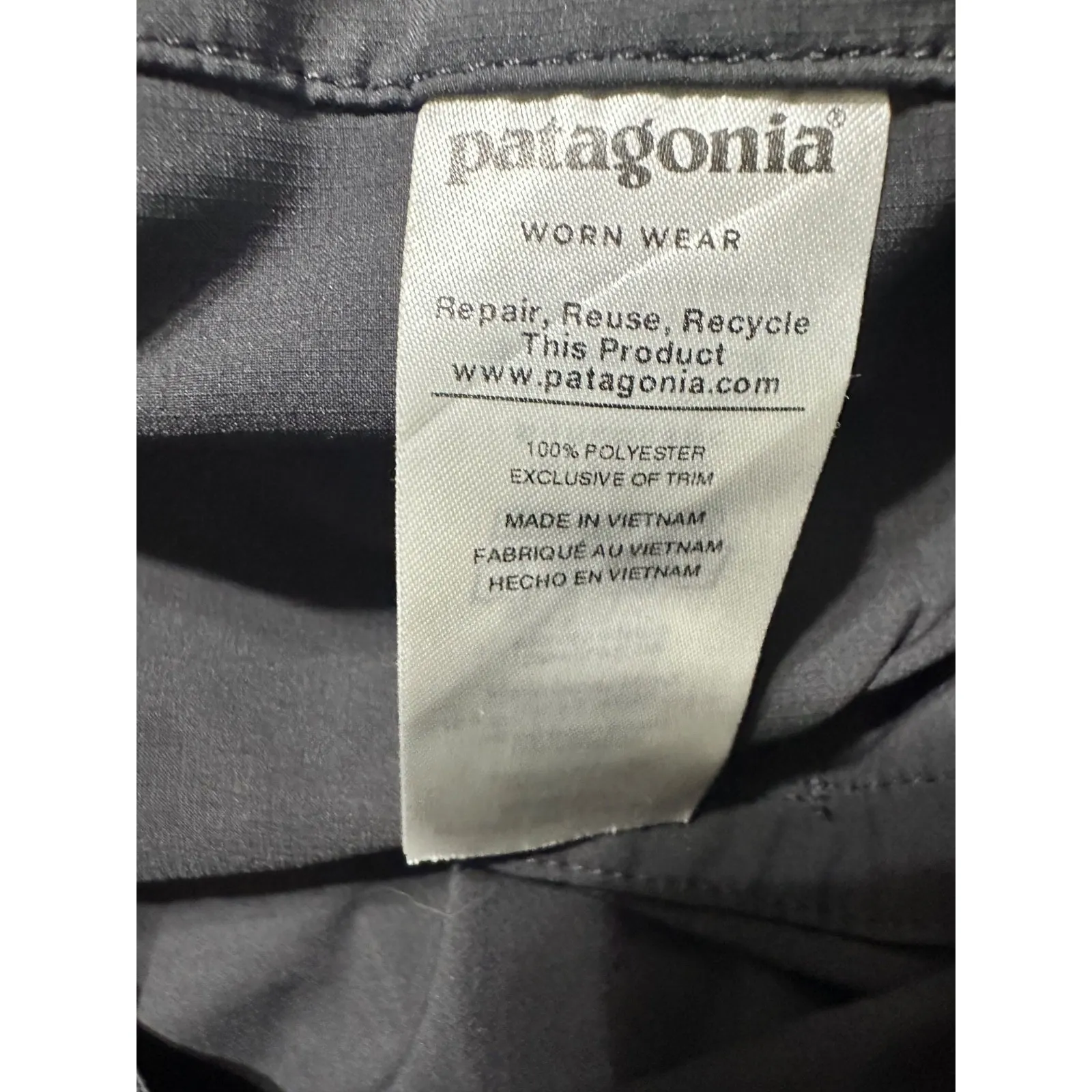 PATAGONIA‎ WOMENS STRETCH PLANING BOARDSHORTS 8" INSEAM PLUS SIZE 18 BLACK - Image 6