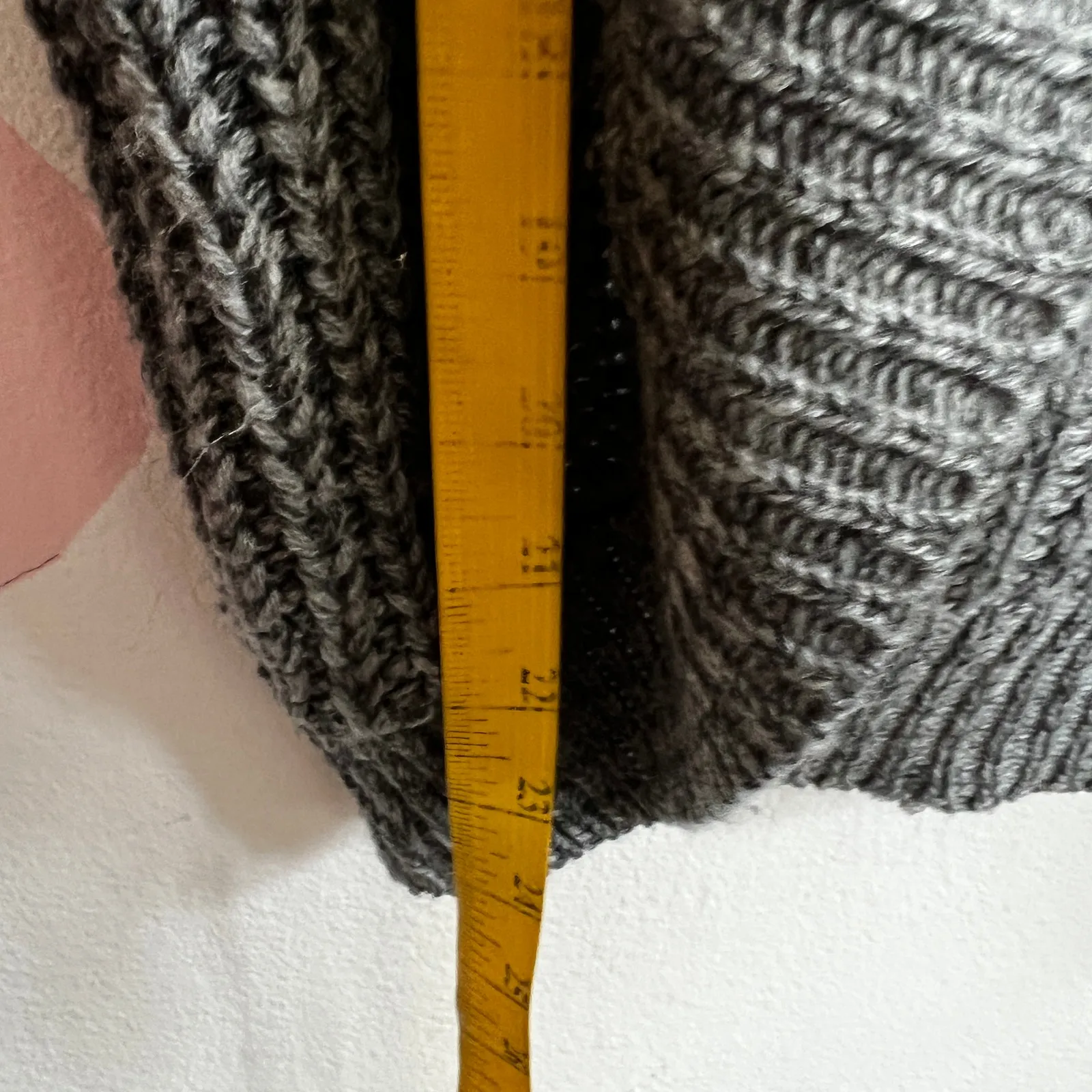 Vintage Y2K Gray Knit Vest Preppy Grunge Minimalist‎ Academia Retro Large - Image 4