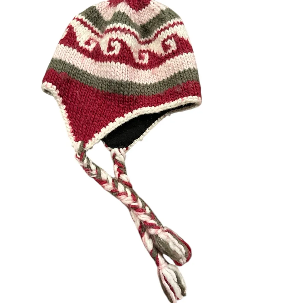 NEW BULA BULA SKI HAT UNISEX RED WHITE HOLIDAY ONE SIZE - Image 6
