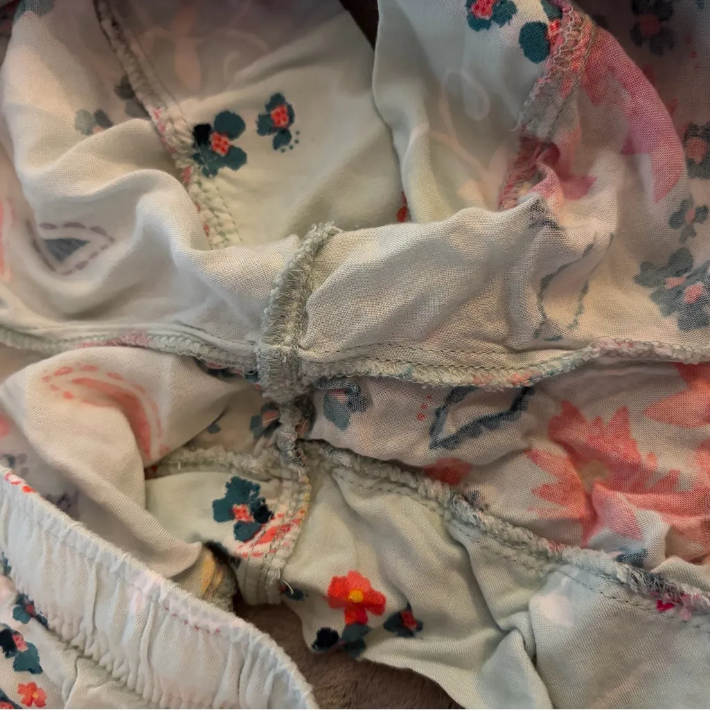 Gilligan & O'Malley Navy and Floral Pajama Set Blue Size XL - Image 5