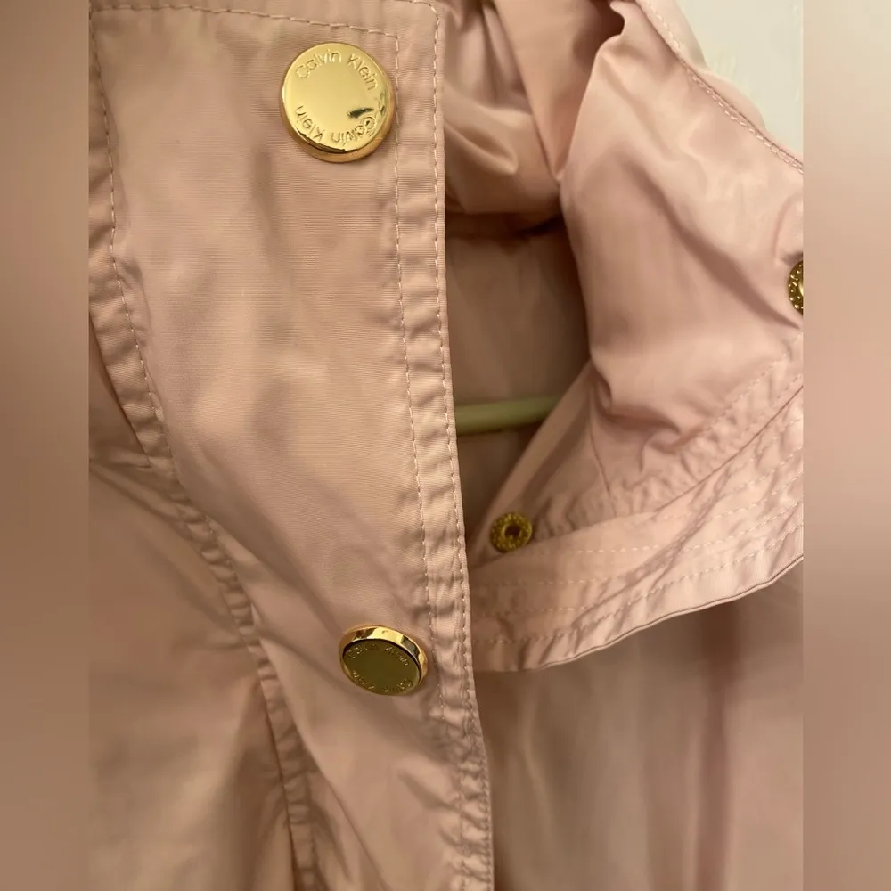 Calvin Klein  Women's Pink Rain Jacket size medium - Image 3