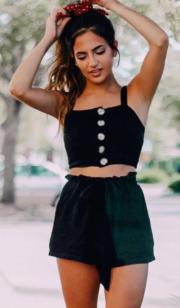 Black Two Piece Button Down Set - Image 9