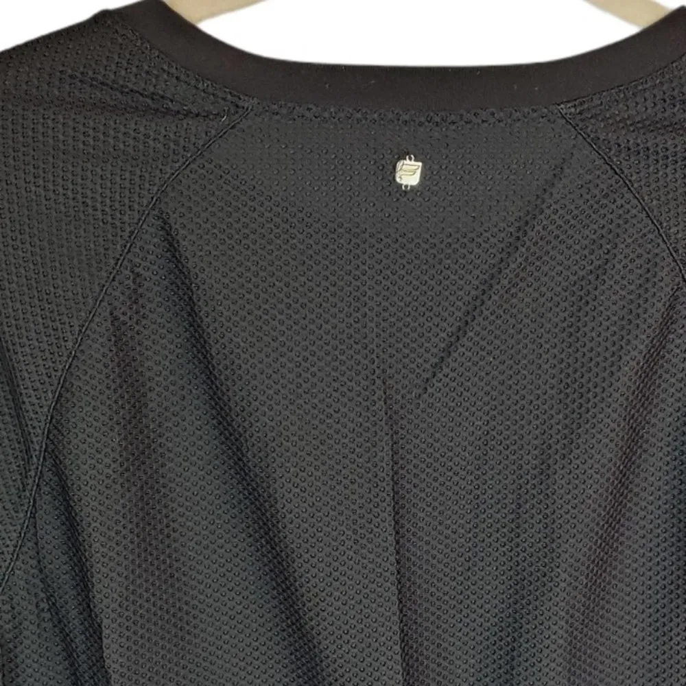 Fabletics Lana Black Cinched Waist Long Sleeve Size Large - Image 7