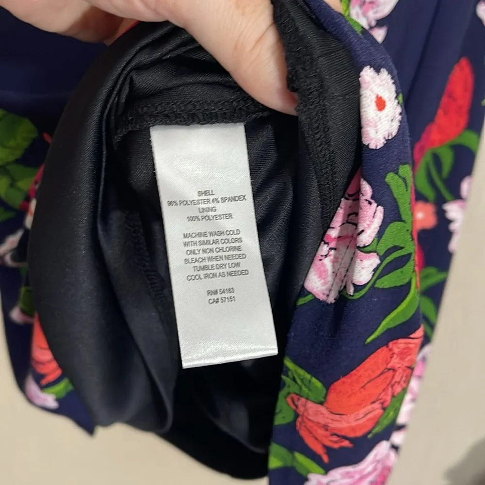 Jessica H floral navy printed dress size 14 - Image 4