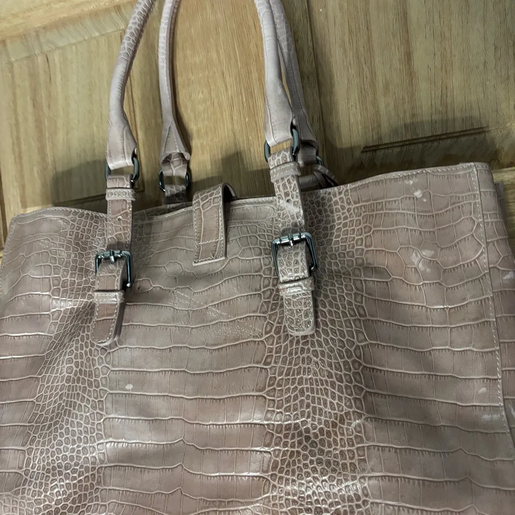 Vittoria Napoli‎ genuine leather Tote Bag Pink - Image 6