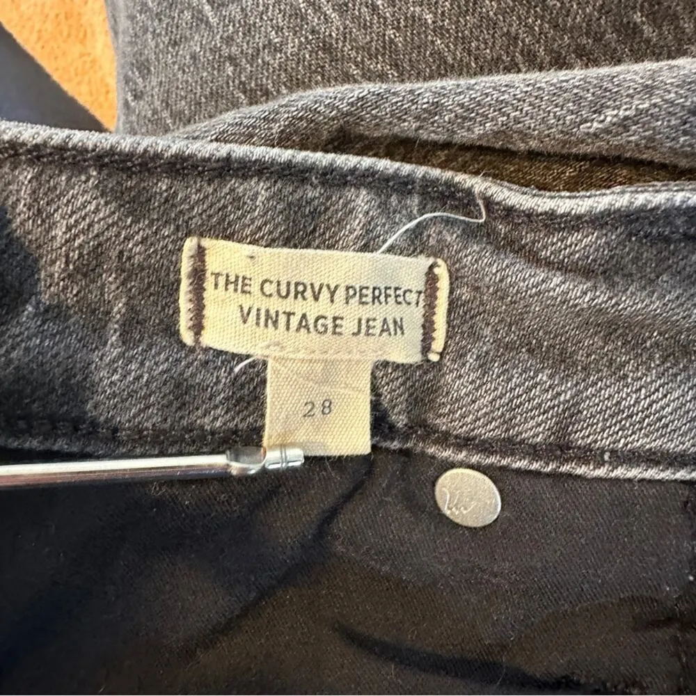 Madewell The Perfect Vintage Jeans Black Lunar Wash 28 - Image 9
