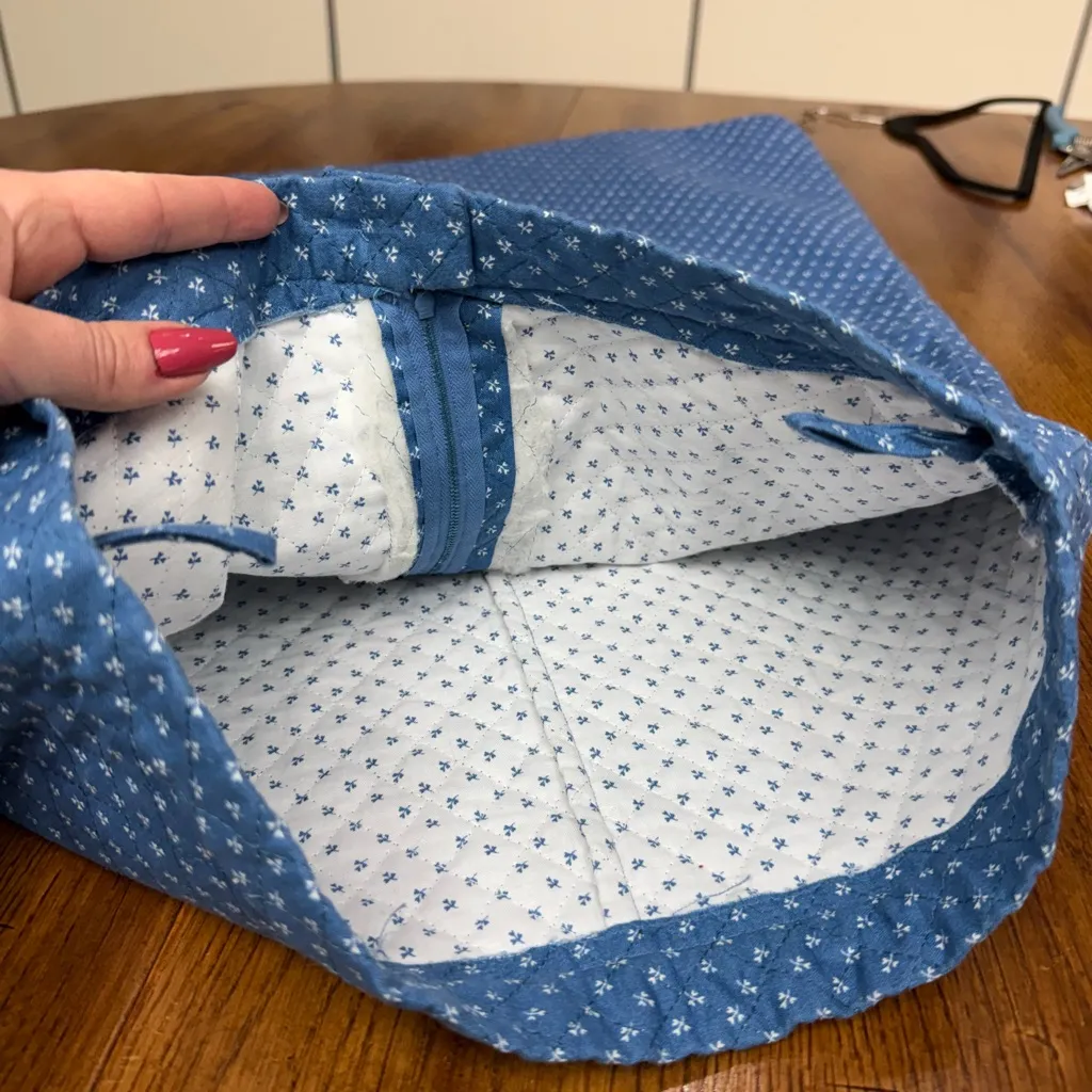 Vintage 70s Blue Quilted A - Image 7