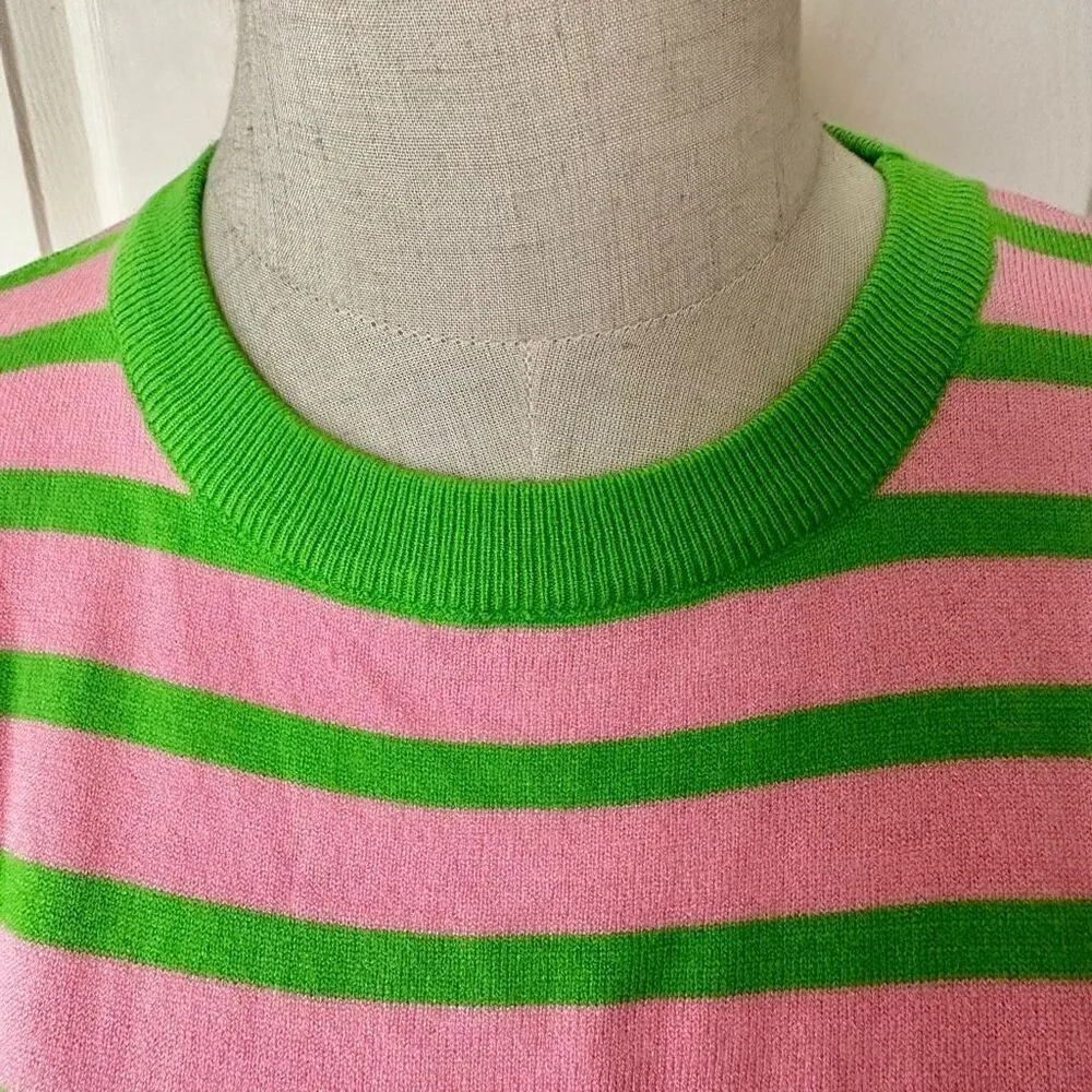 Cider green and red striped long sleeved sweater - Image 7