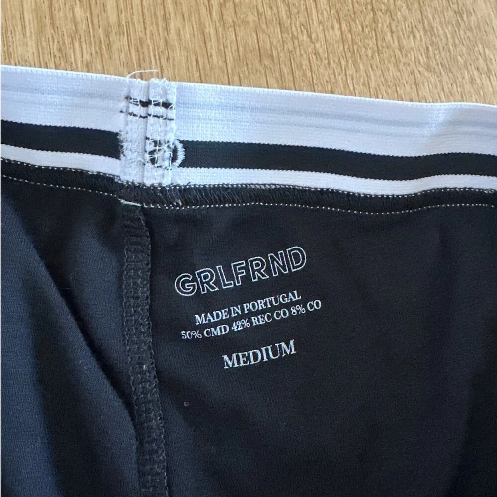 GRLFRND - Boxer Bike Shorts in Black & White - Image 2